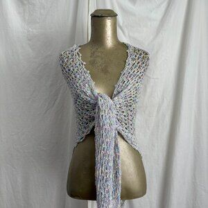 Vintage Pastel Crochet Shawl